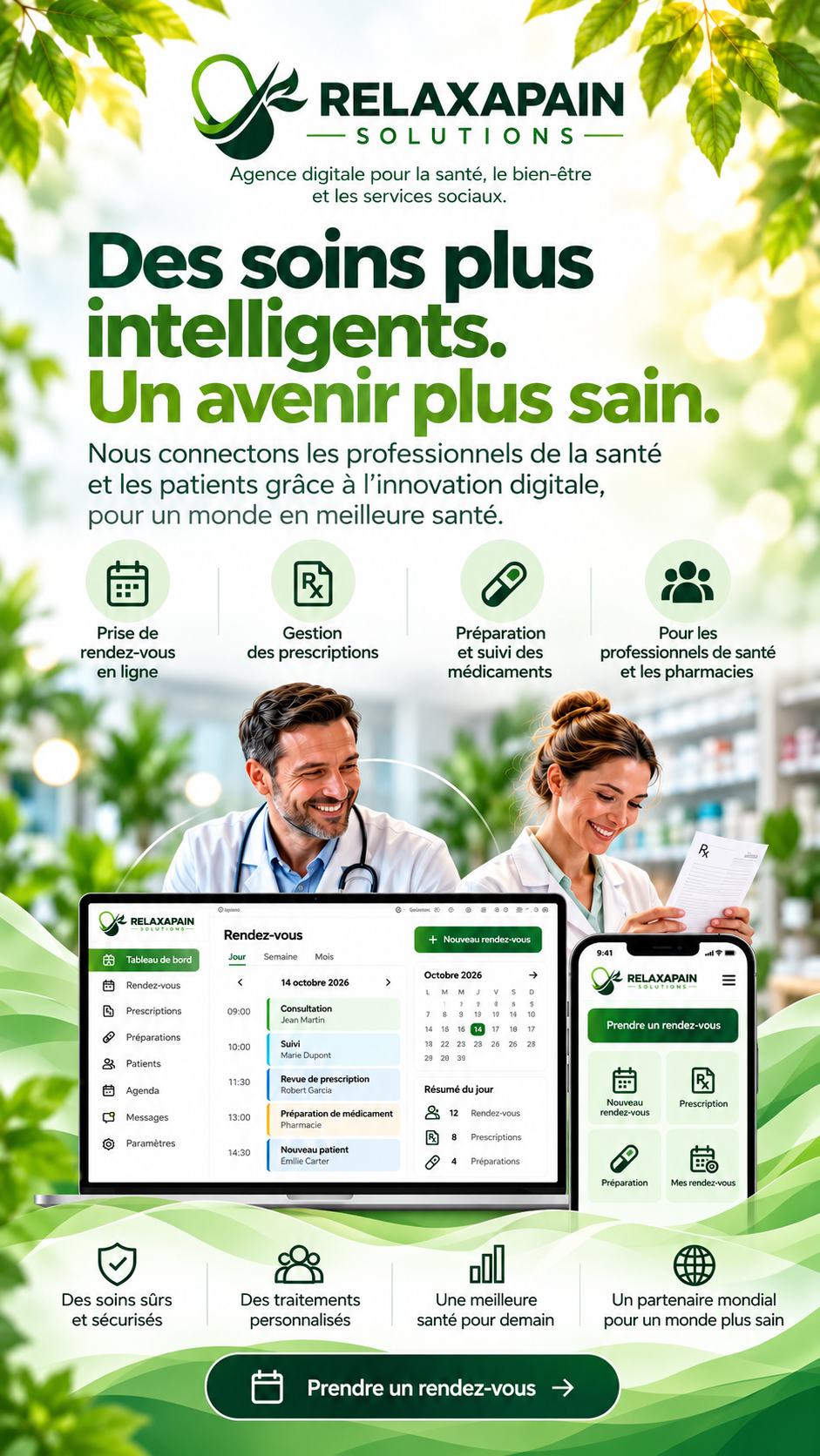 Smart Health booking Platform RelaxCare by RelaxaPain | Integration softwares